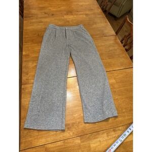 Paige Women’s Heather Grey Loose Fit Sweat Pants Size 32 W 31 Inseam Wide Leg”